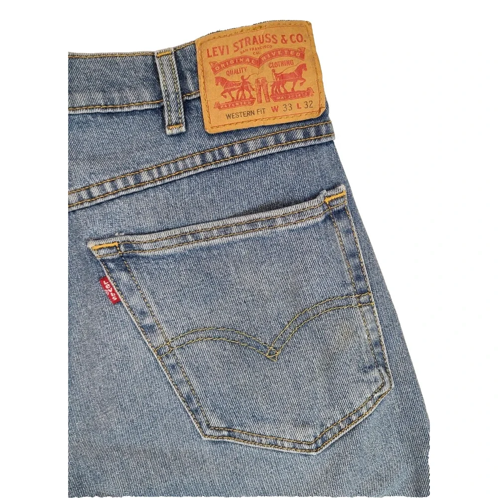 Levi Strauss Men's Western Fit Blue Jeans W33 L32
